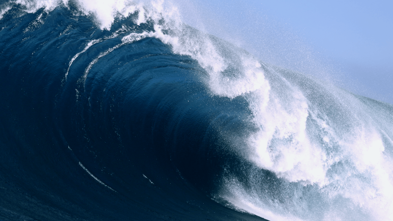 Picture of a wave.